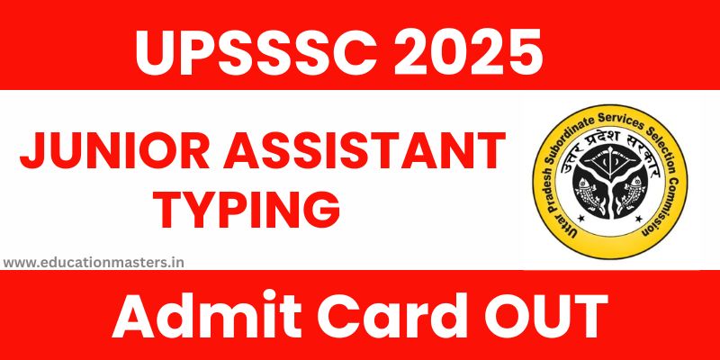 upsssc junior assistant typing admit card
